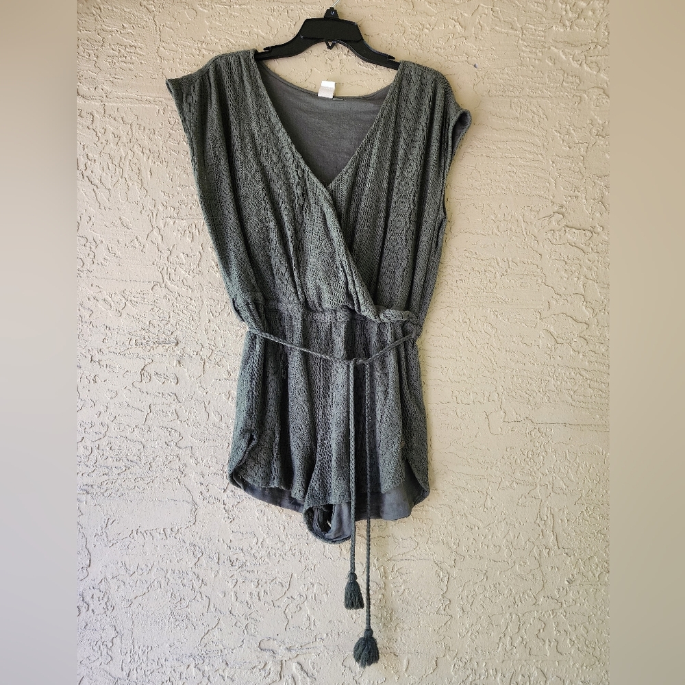 Roxy Army Green Romper